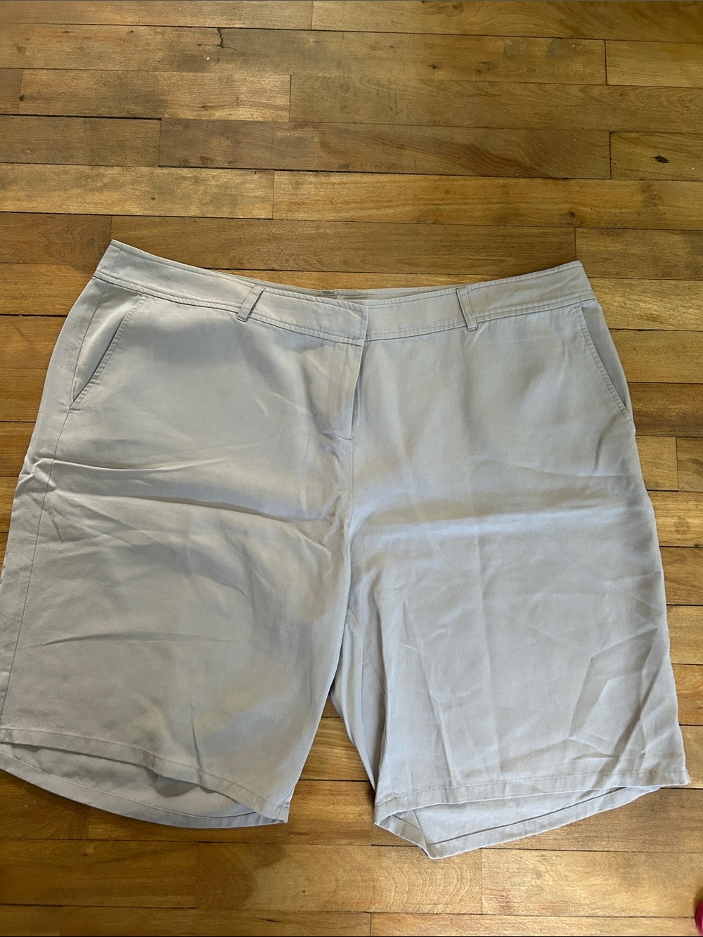 Eileen Fisher Women's Light Gray Casual Pull-On Shorts